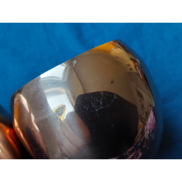 Pair copper rolypoly glasses for Moscow Mule vintage 1970s Coppercraft Guild - Picture 9 of 10